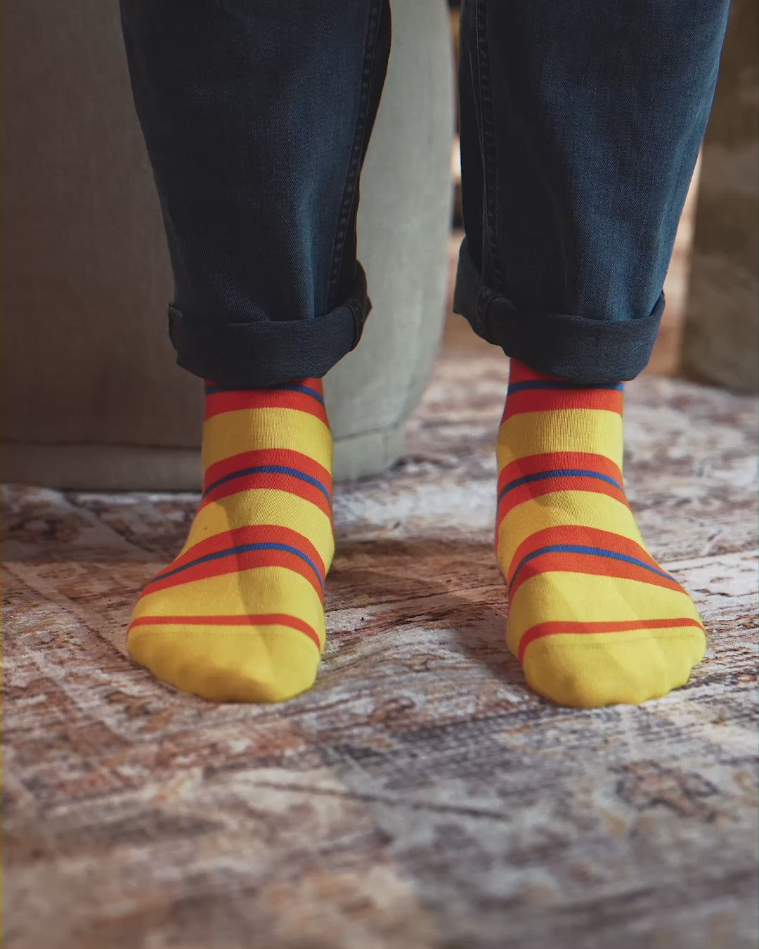3 Stripes Socks | Yellow