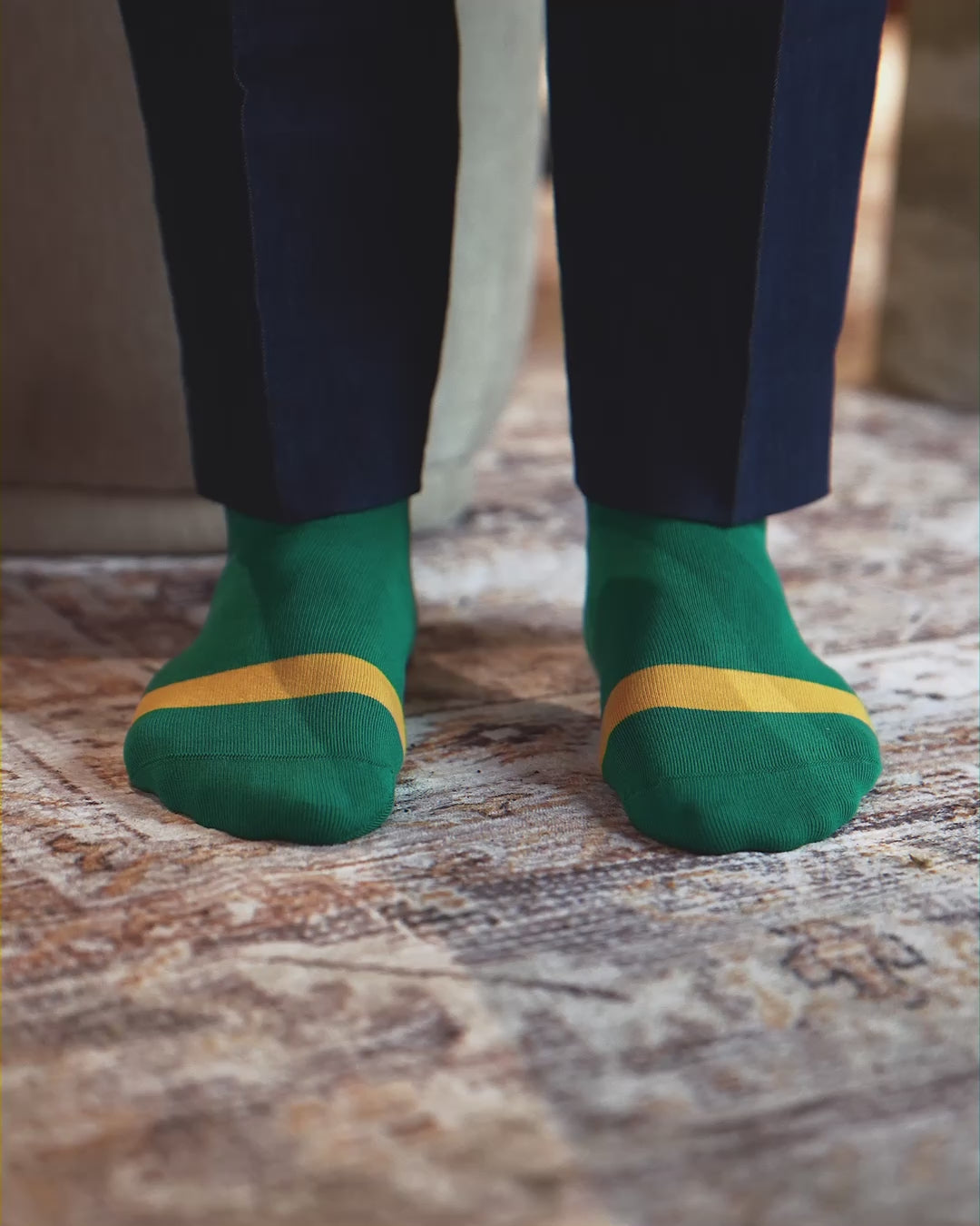 Ankle Socks | Blue & Green (2 Pairs)