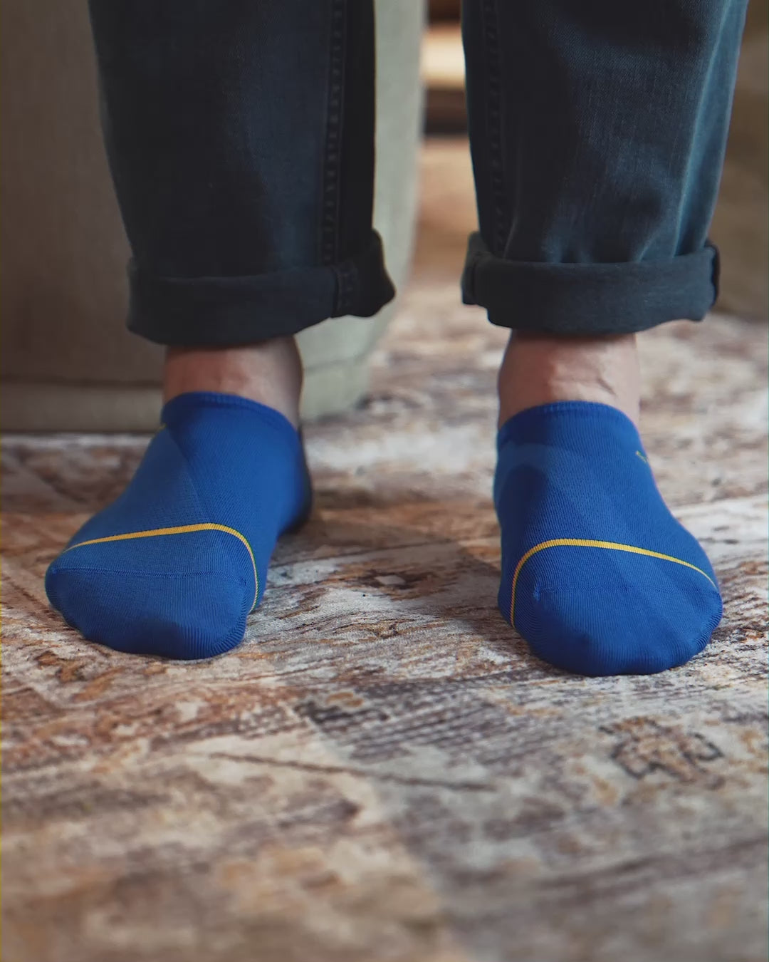 No-Show Socks | Blue & Green (2 Pairs)